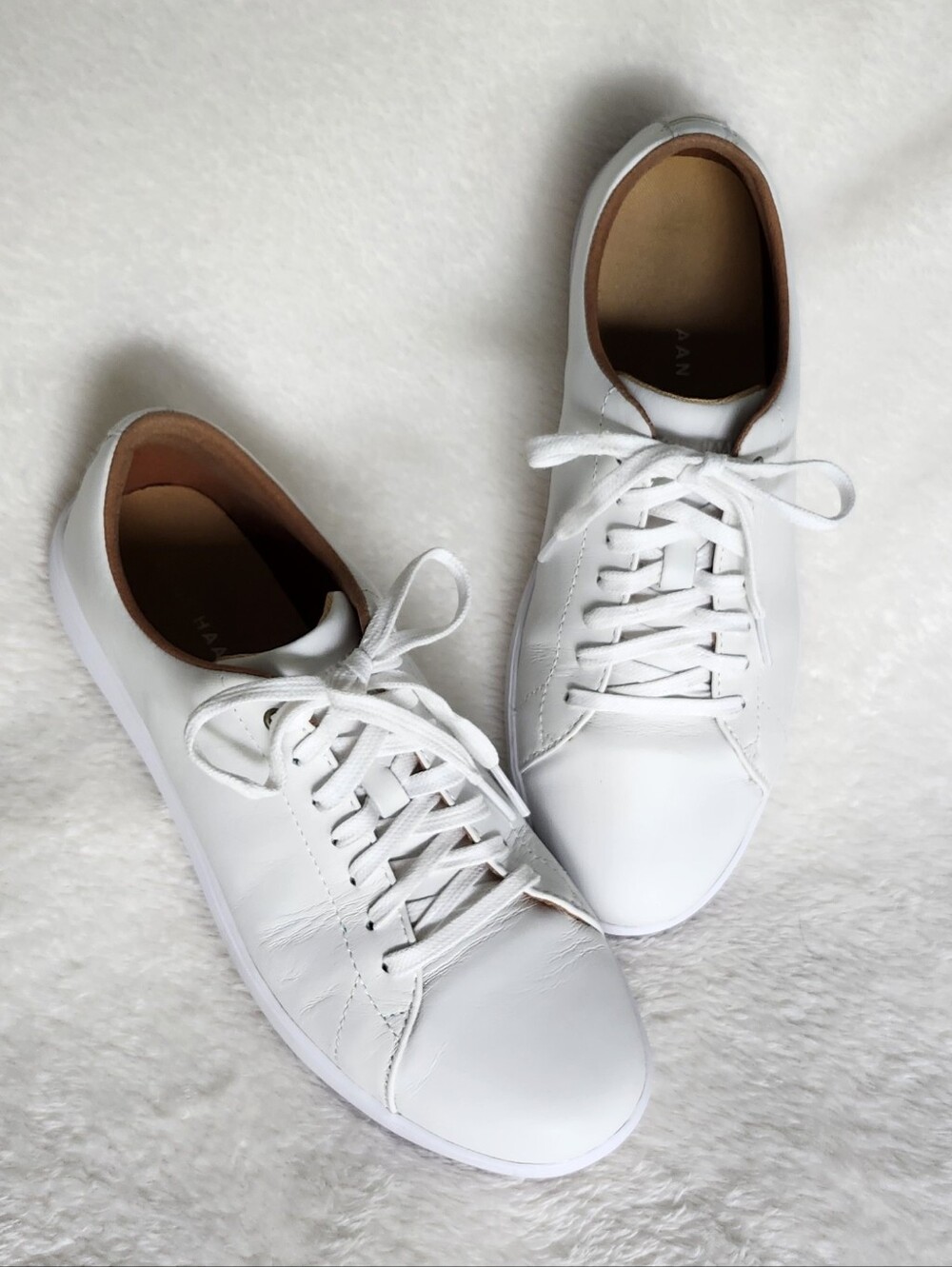 Cole Haan White Crosscourt Sneakers - Picture 6 of 9